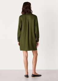 Collared Button Short Dress
