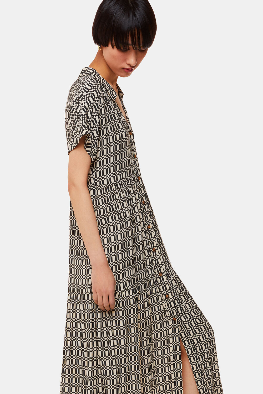 Link Check Print Dress