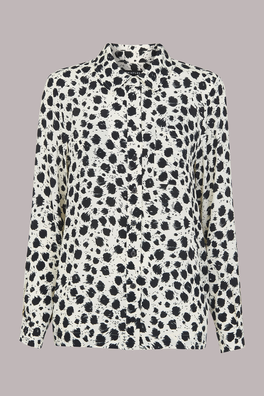 Black Brushed Dalmatian Shirt