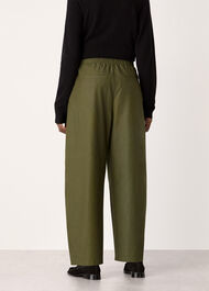 Pleat Front Barrel Trouser