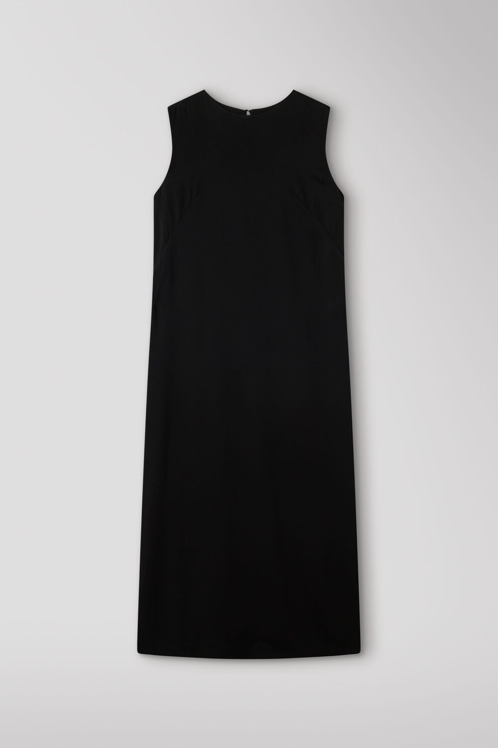 Black Fringe Back Midi Dress