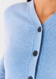 Button Front V Neck Cardigan