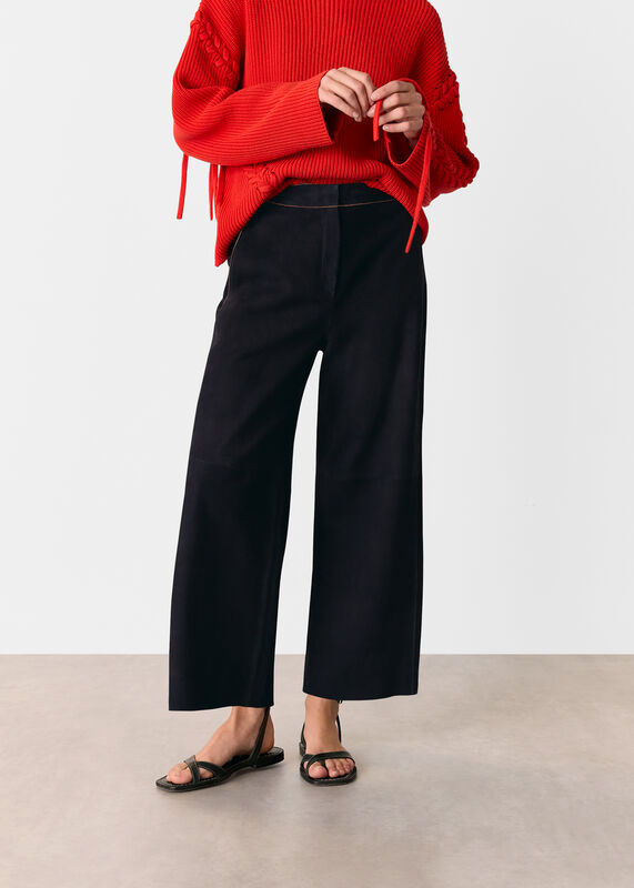 Blue Suede Western Pants 