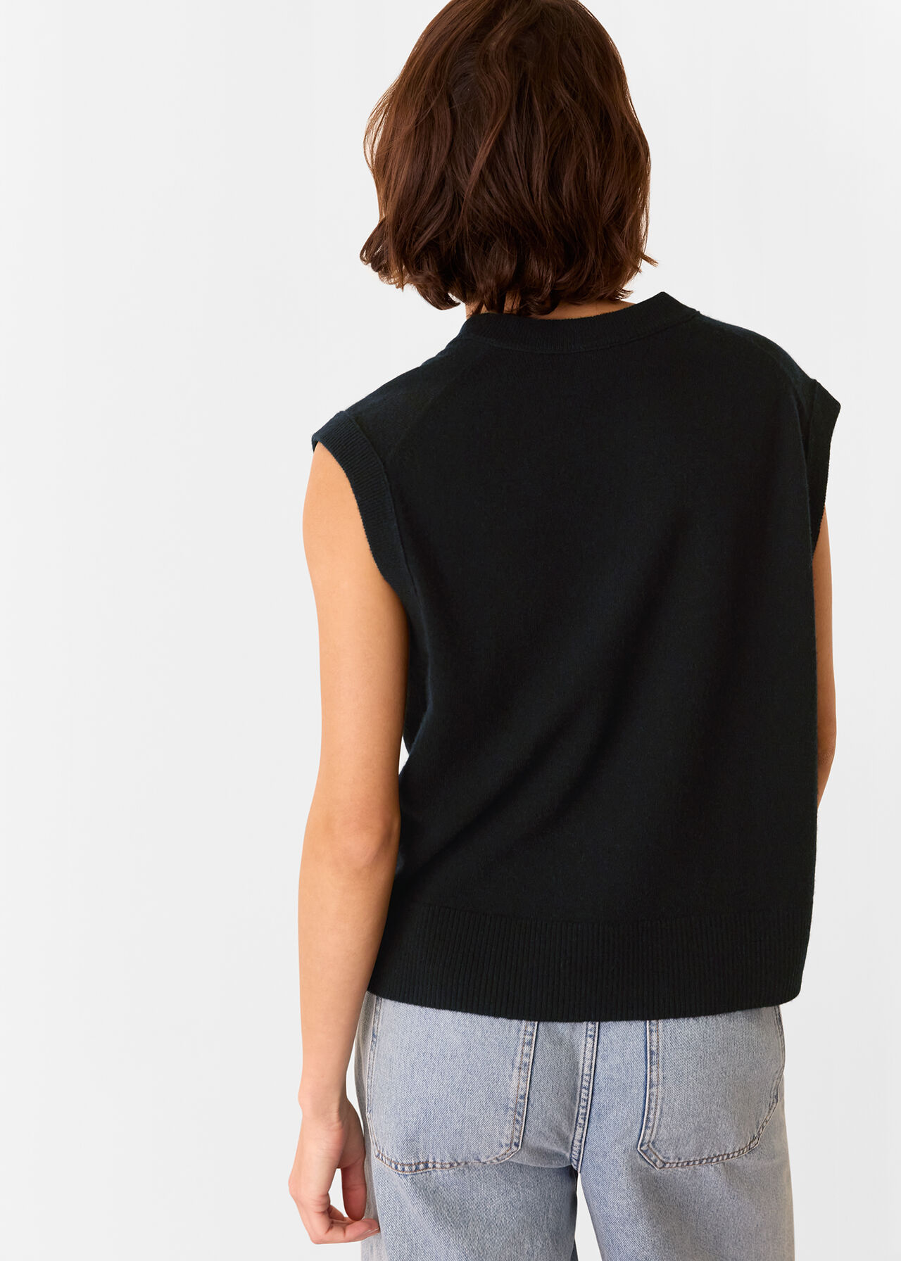 Wool V Neck Tank