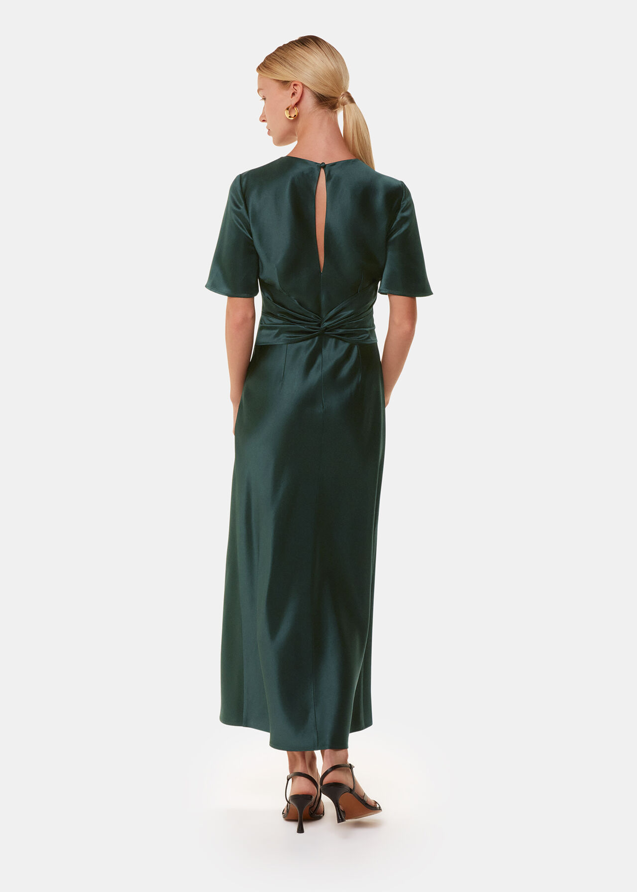 Avery Satin Twist Dress
