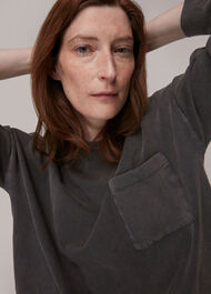 Relaxed Washed Pocket Top