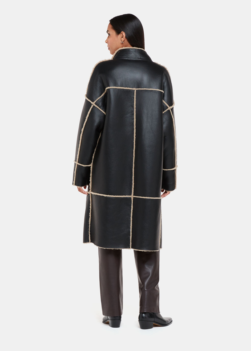 Zo Reversible Shearling Coat
