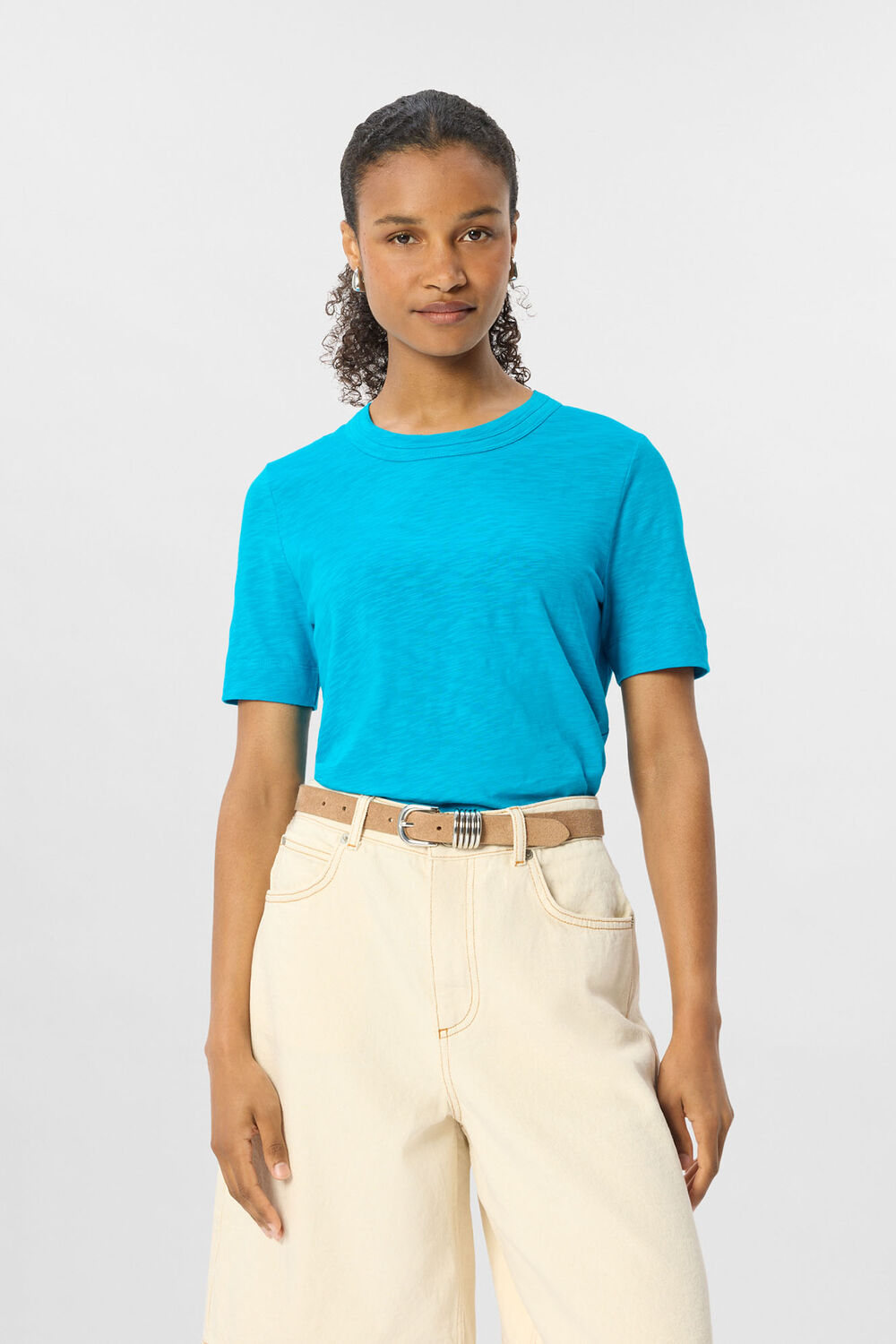Turquoise Rosa Double Trim T-Shirt