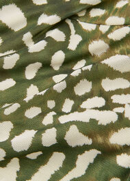 Animal Tiered Mesh Dress