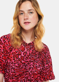 Waving Leopard Midi Dress