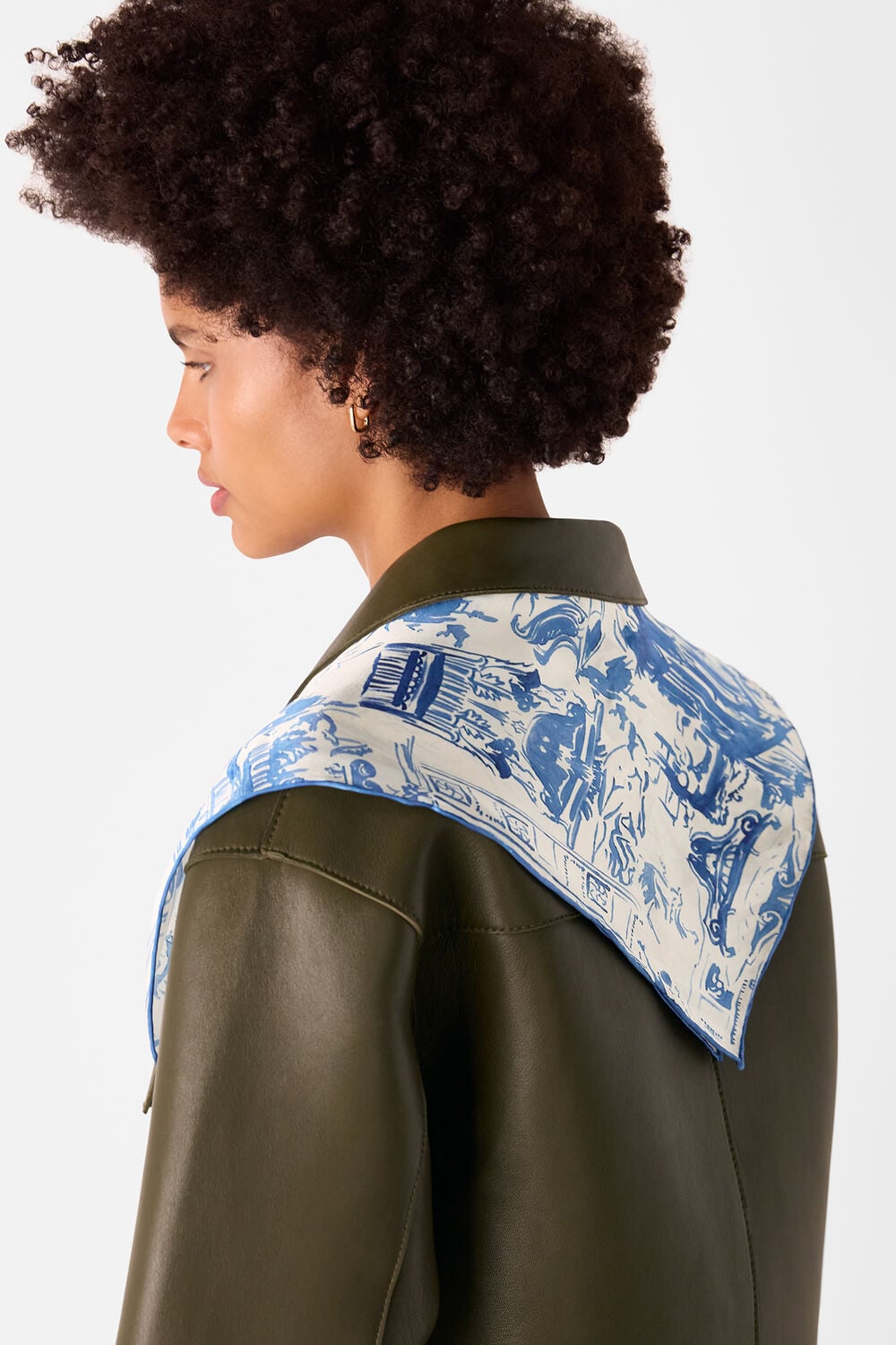 Rome Print Silk Scarf