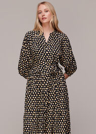 Twisting Tulips Trapeze Dress
