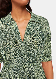 Diagonal Leopard Print Dress