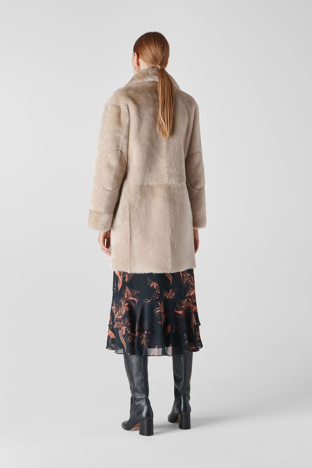 Jude Shearling Coat Grey