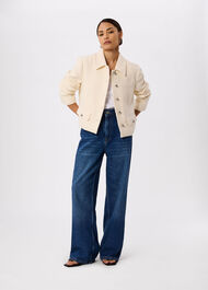 Petite Cropped Boucle Jacket