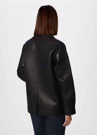 Petite Clean Bonded Leather Jacket