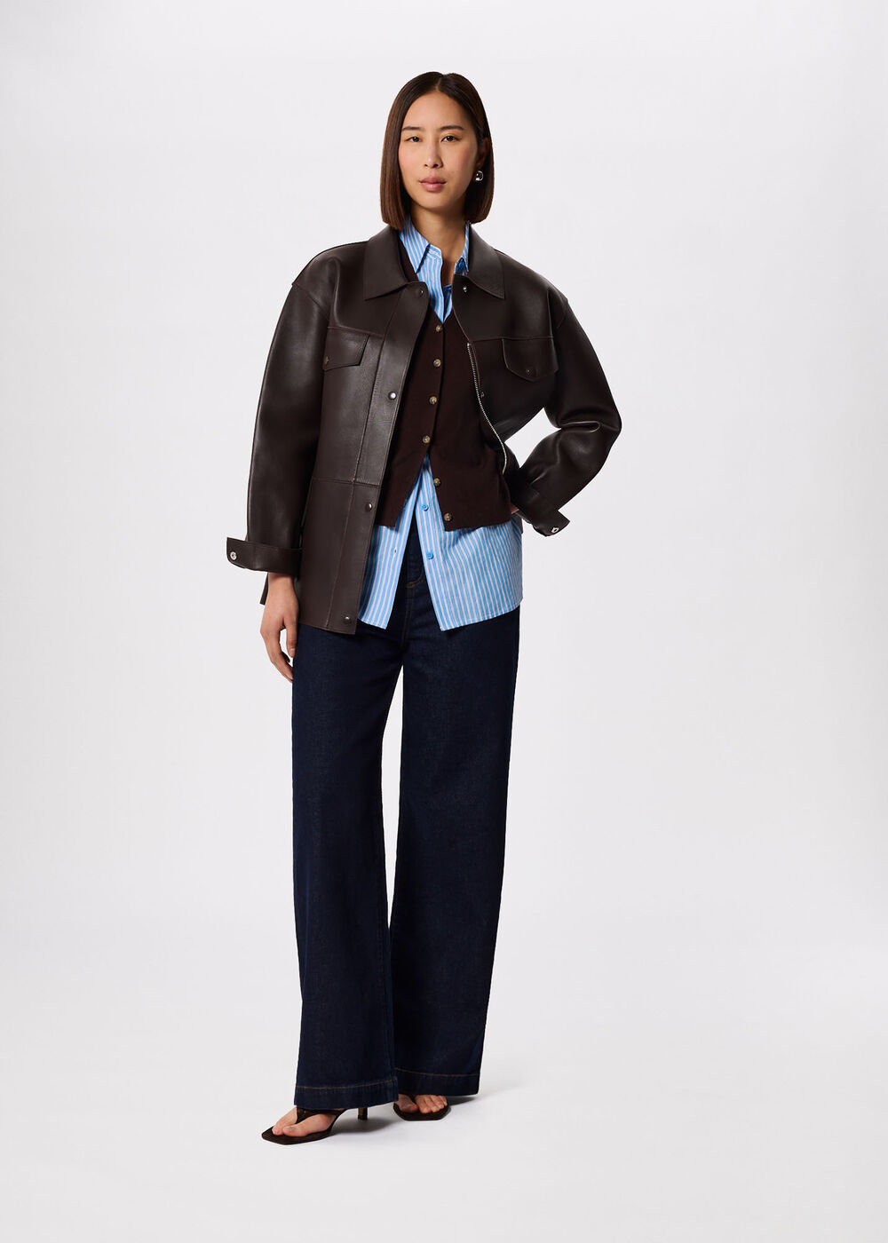 V Neck Button Front Knit Tank