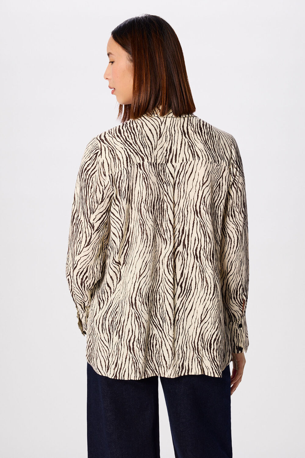 Zebra Button Through Shirt