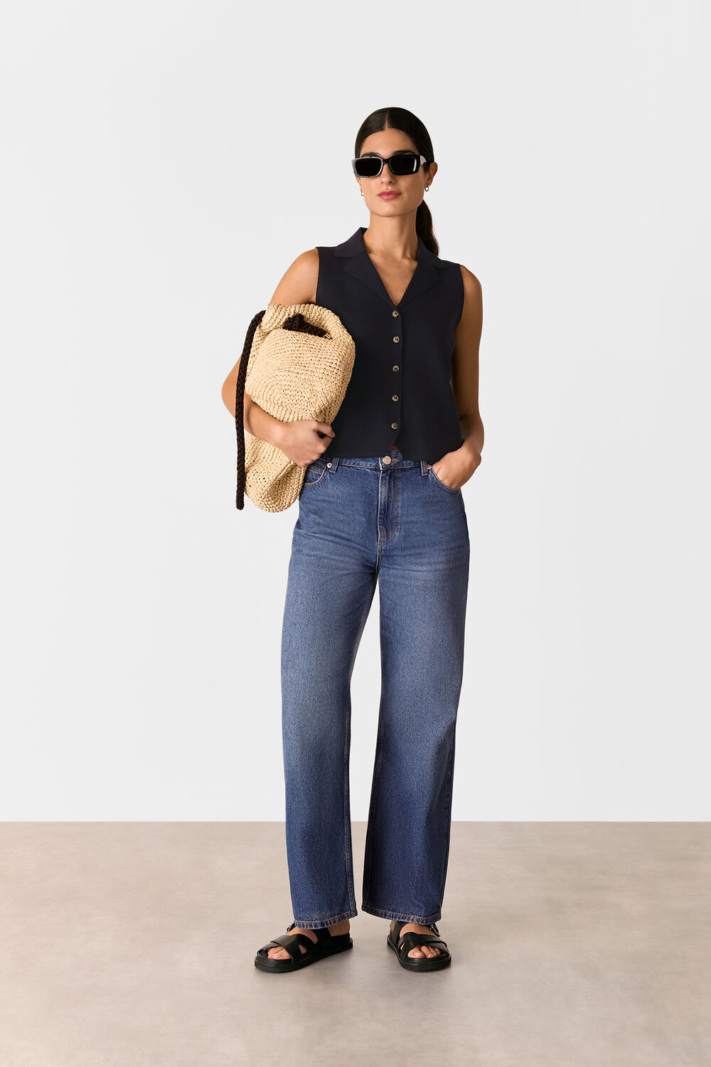 Maisie Button Front Tank