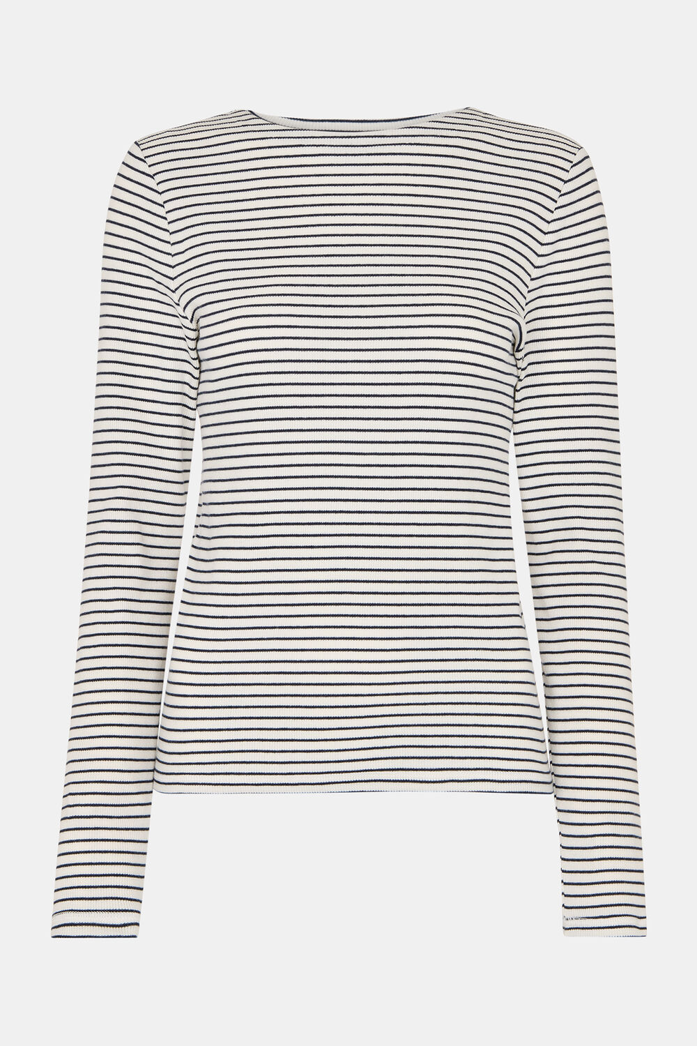 Stripe Detail High Neck Top
