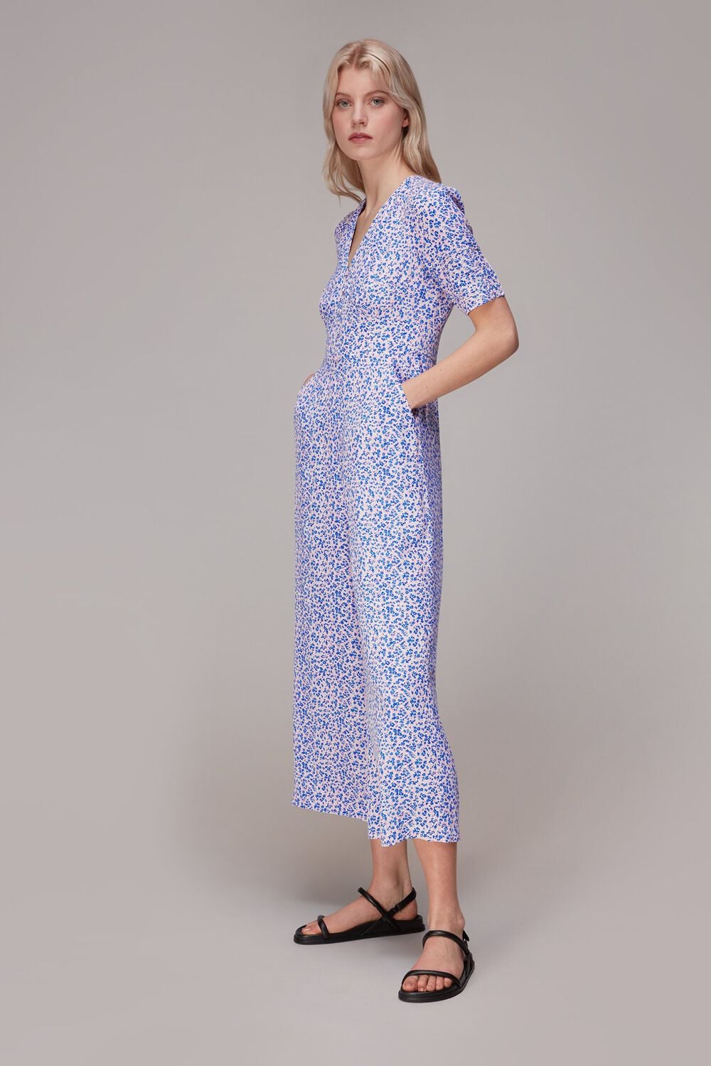 Floral Garden Print Jumpsuit