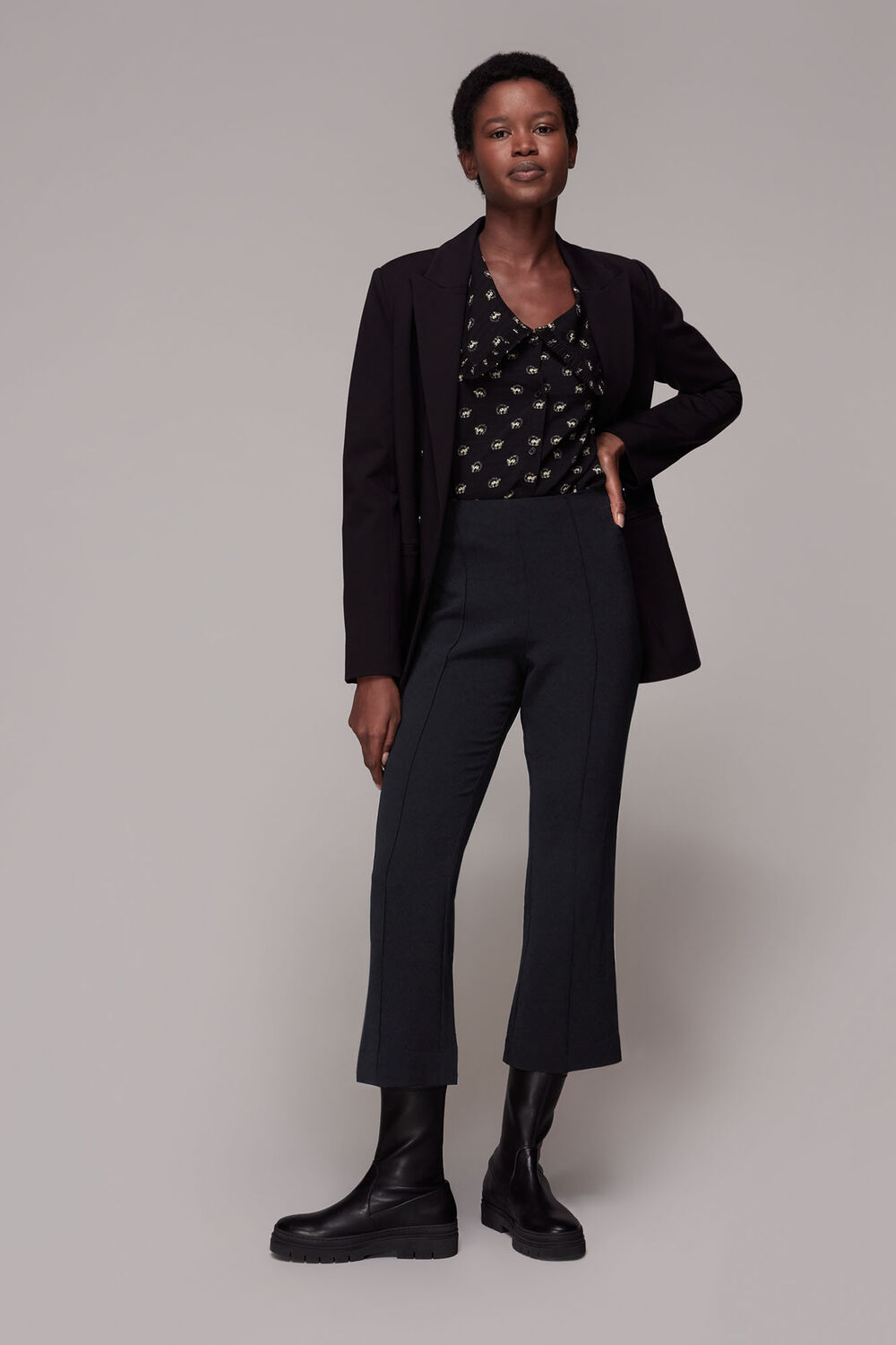 Black Melissa Kick Flare Pants&nbsp;
