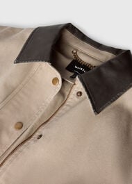 Casual Contrast Collar Jacket