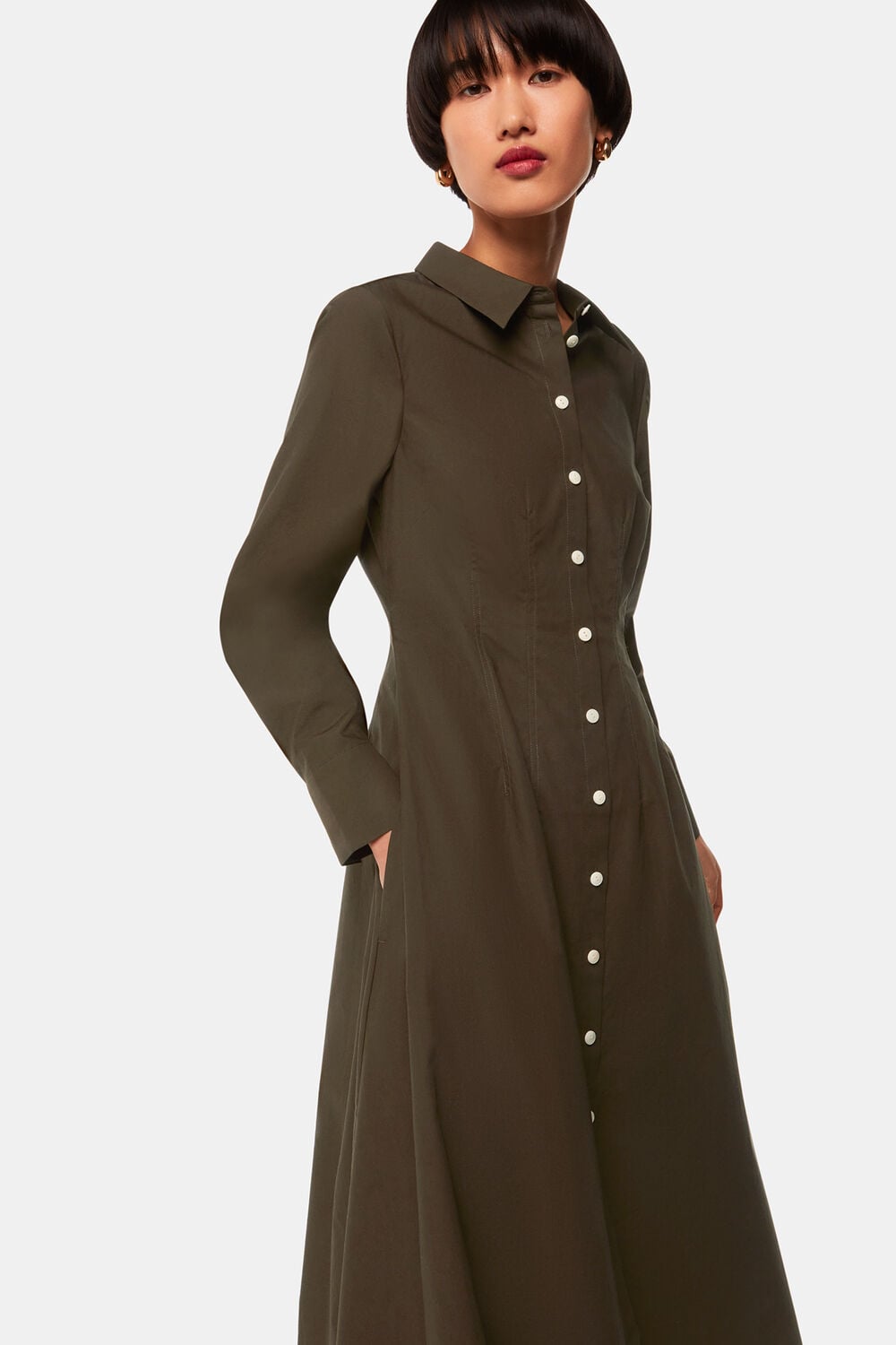 Jean Poplin Shirt Dress