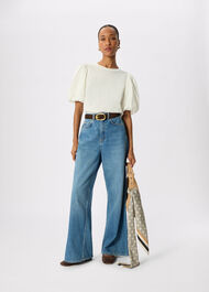Puff Sleeve Detail Tee