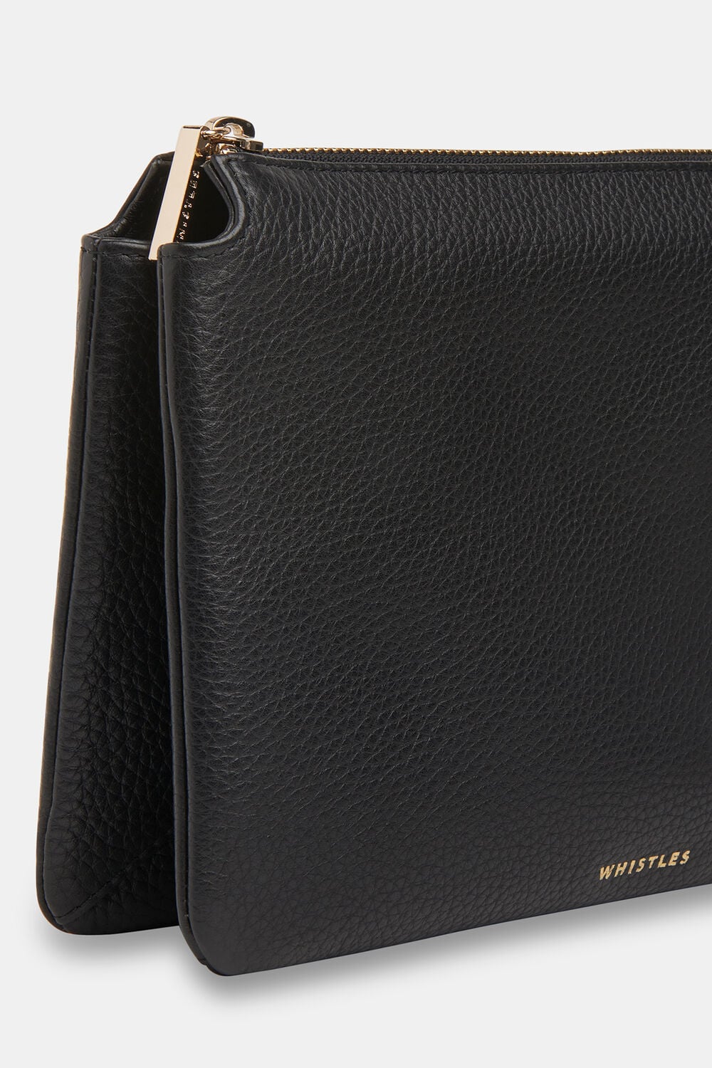 Black Elita Double Pouch Clutch