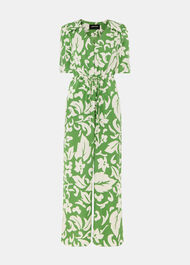 Floral Tie Waist Jumpsuit