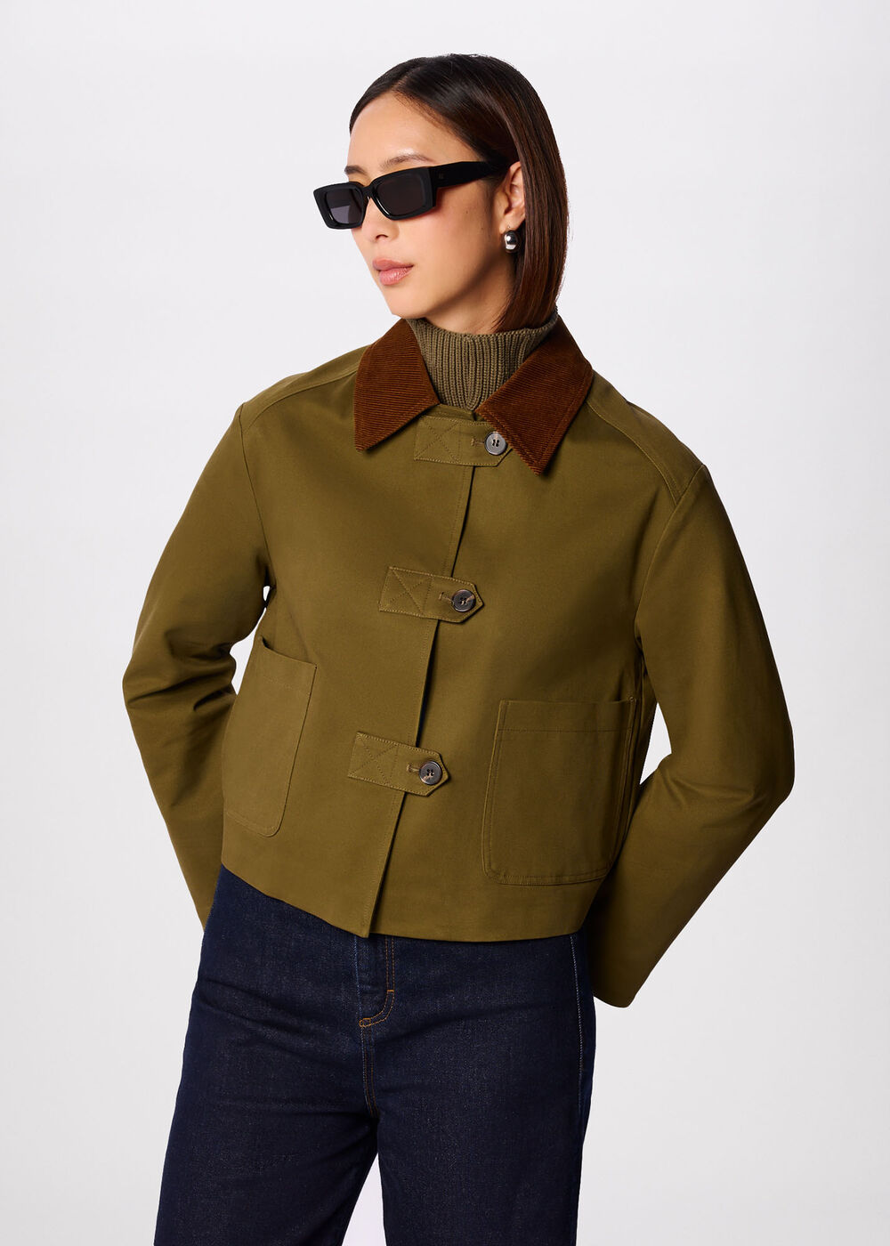 Corduroy Collar Jacket
