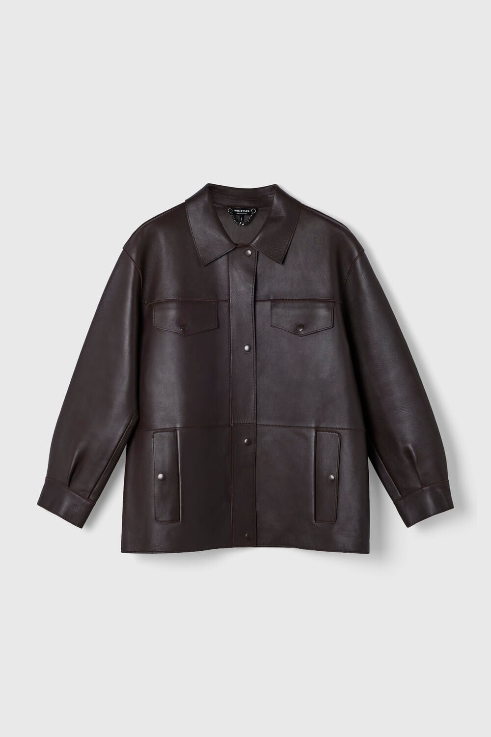 Petite Clean Bonded Leather Jacket