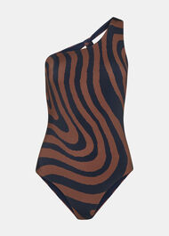 Swirl Print Swimsuit