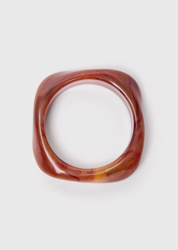 Brown Irregular Chunky Bangle
