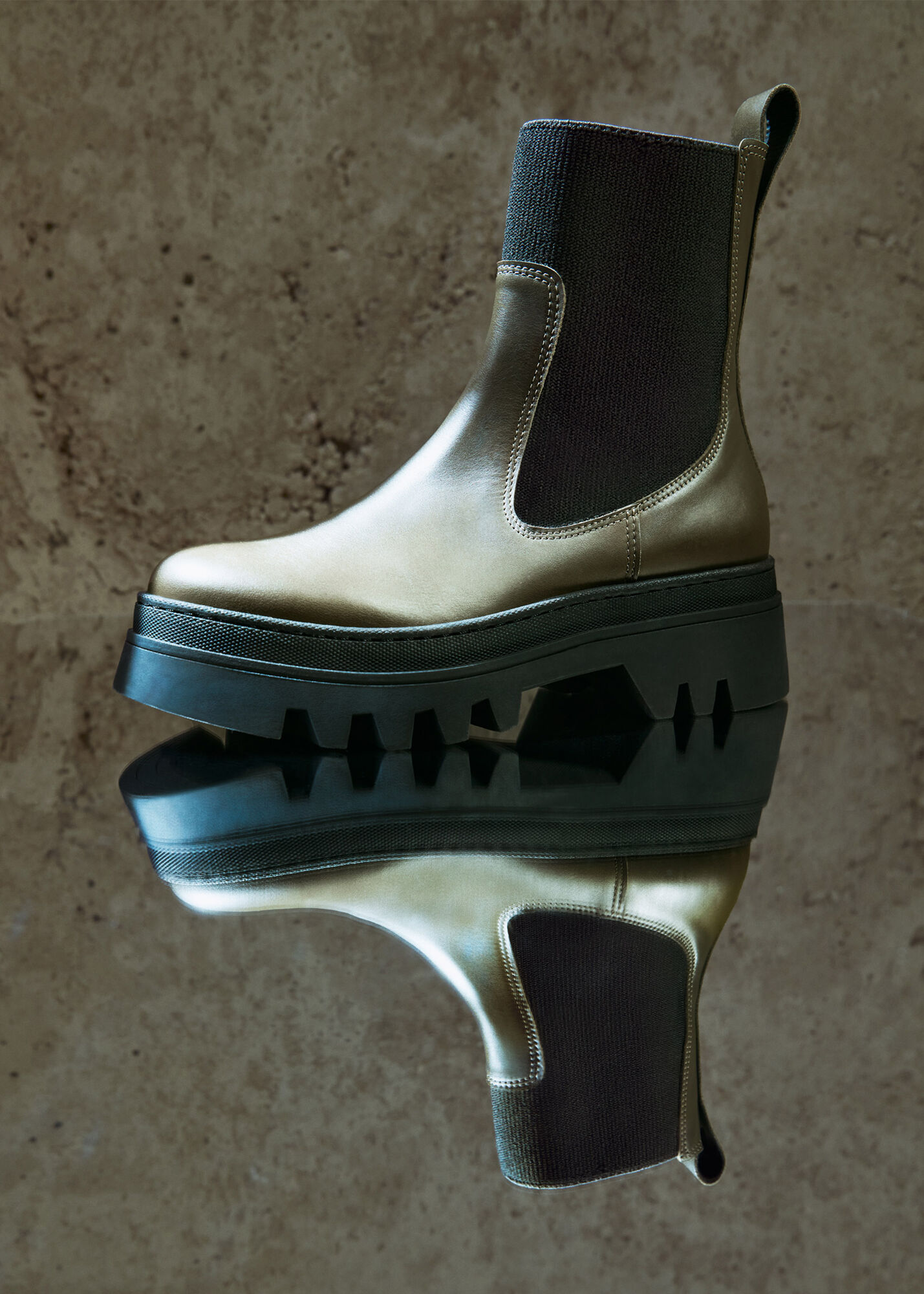 Khaki Hatton Chunky Chelsea Boot WHISTLES