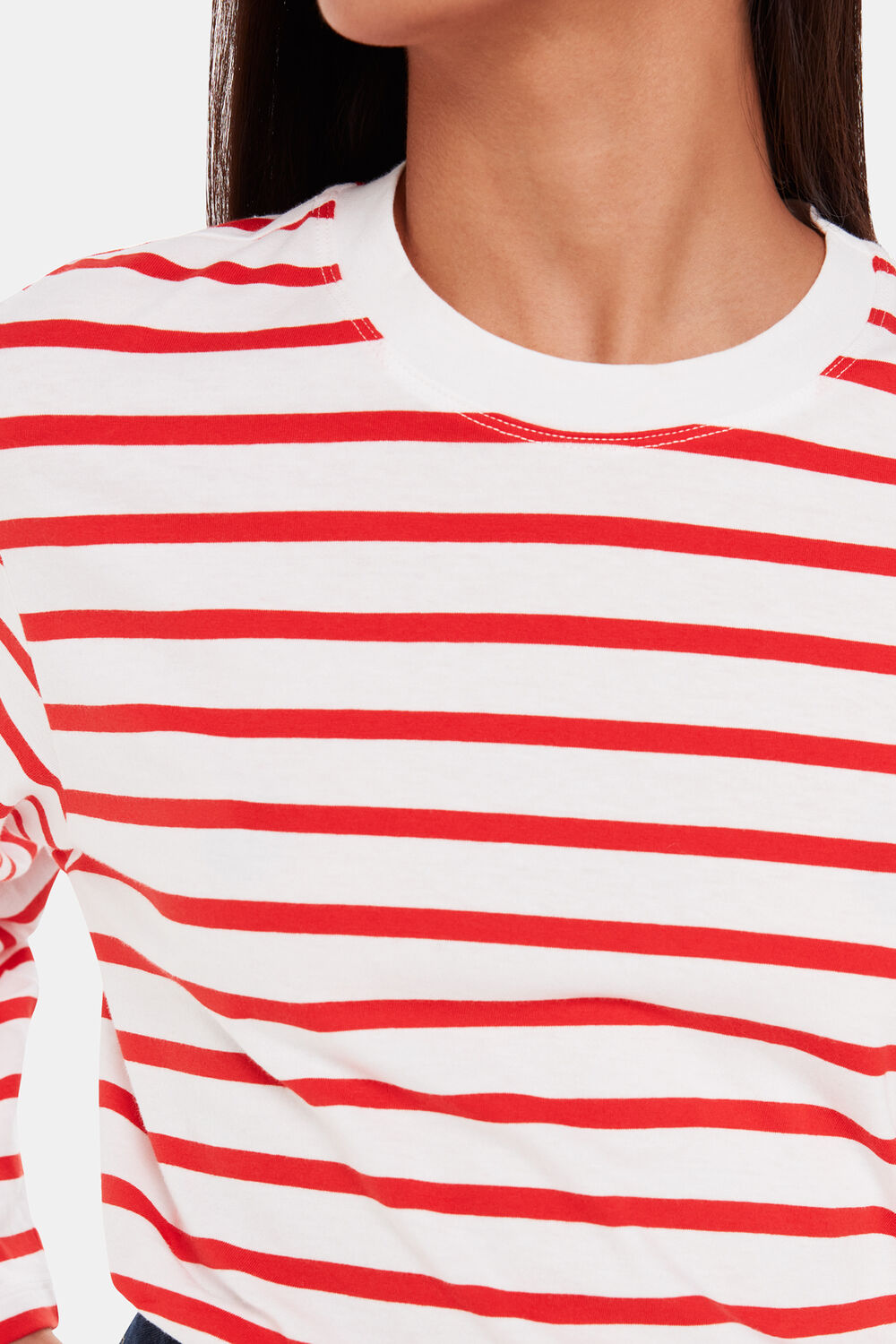 Red Stripe Cotton Top