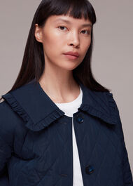 Collar Detail Quilted Jacket
