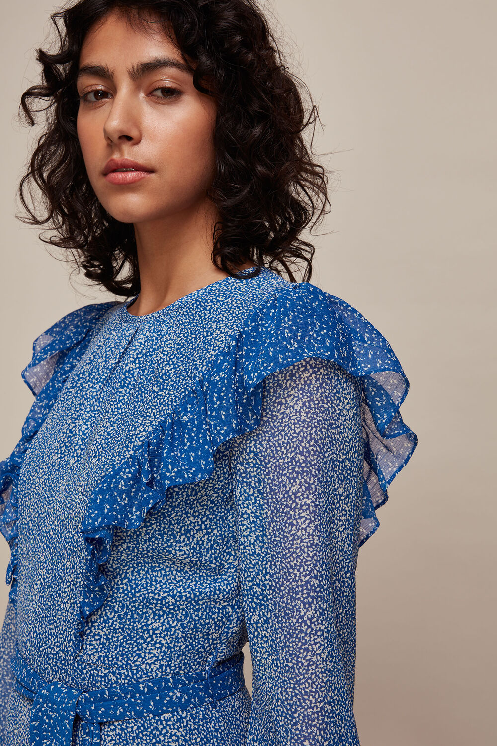 Floral Gradient Dress Blue/Multi