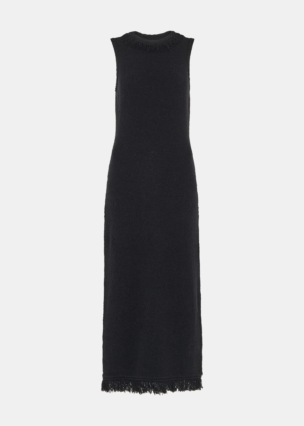 Fringe Detail Knitted Dress