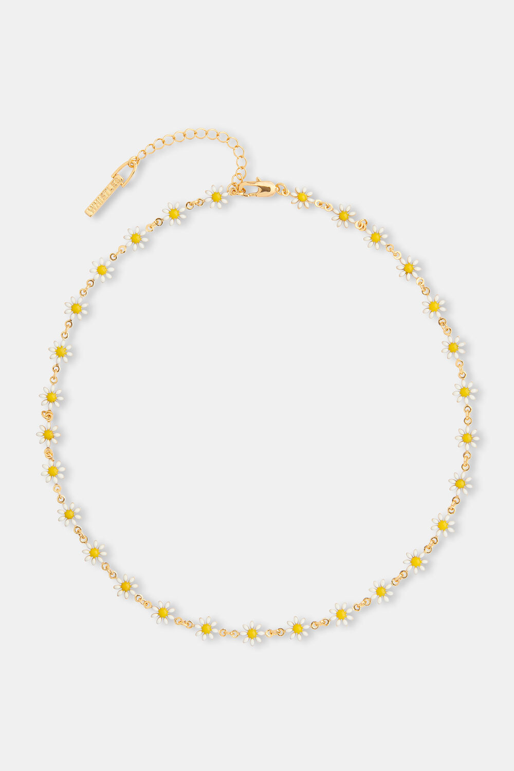 Enamel Daisy Chain Necklace