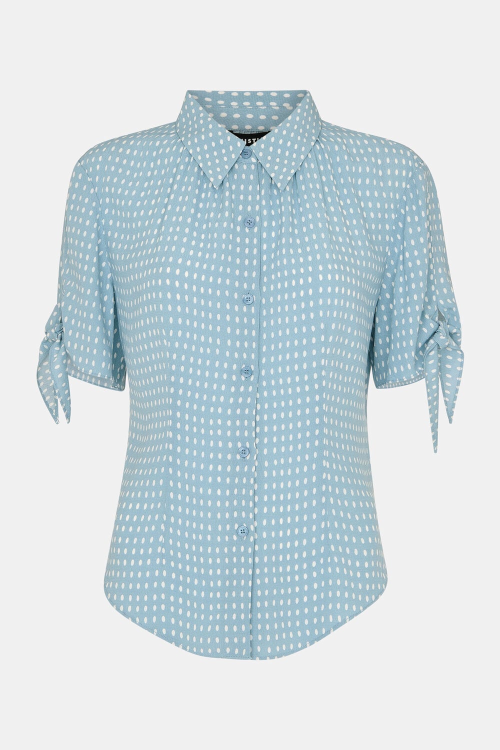 Oval Spot Tie Sleeve Shirt
