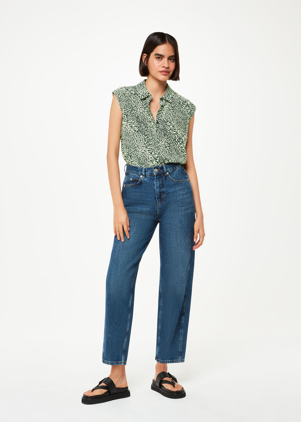 Diagonal Leopard Shirt