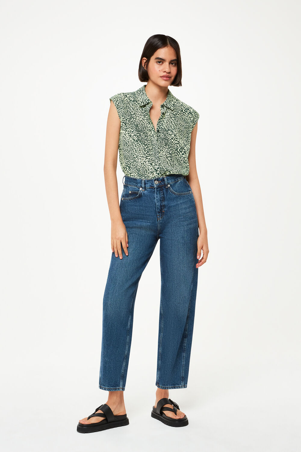 Diagonal Leopard Shirt