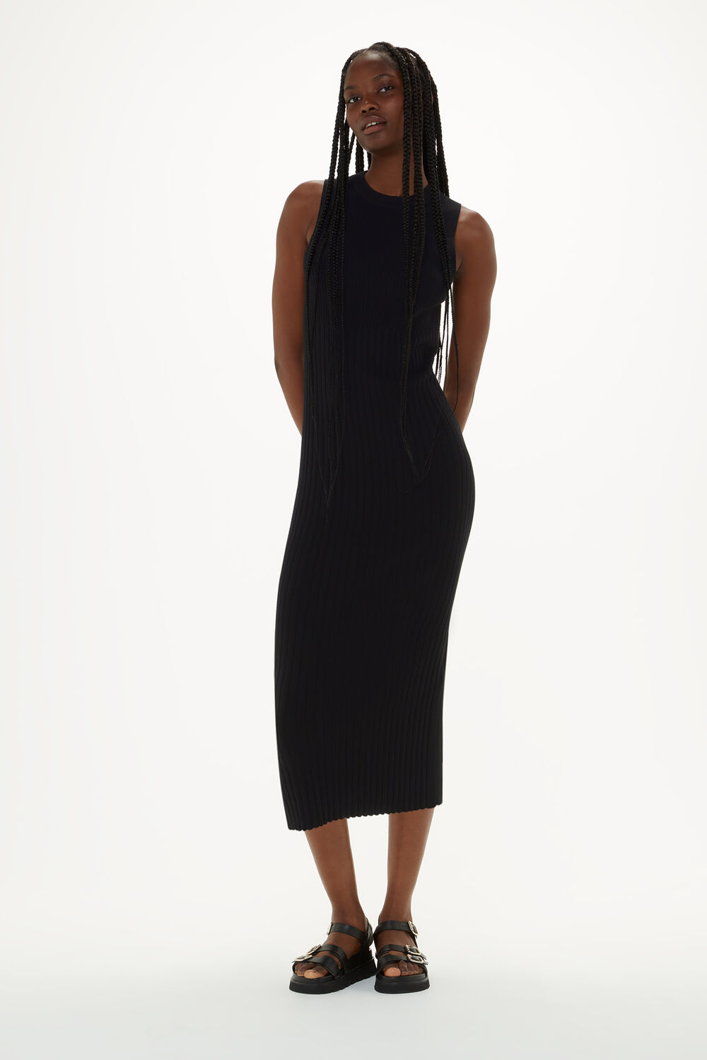 Ida Rib Detail Knit Dress