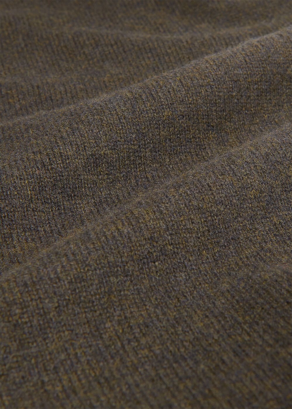Funnel Neck Wool Midi Dress