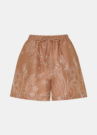 Embroidered Scribble Short