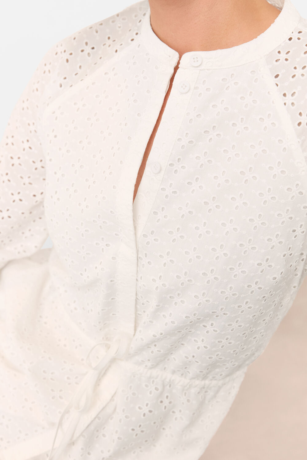 Broderie Midi Dress