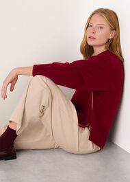 Side Stripe Detail Wool Knit