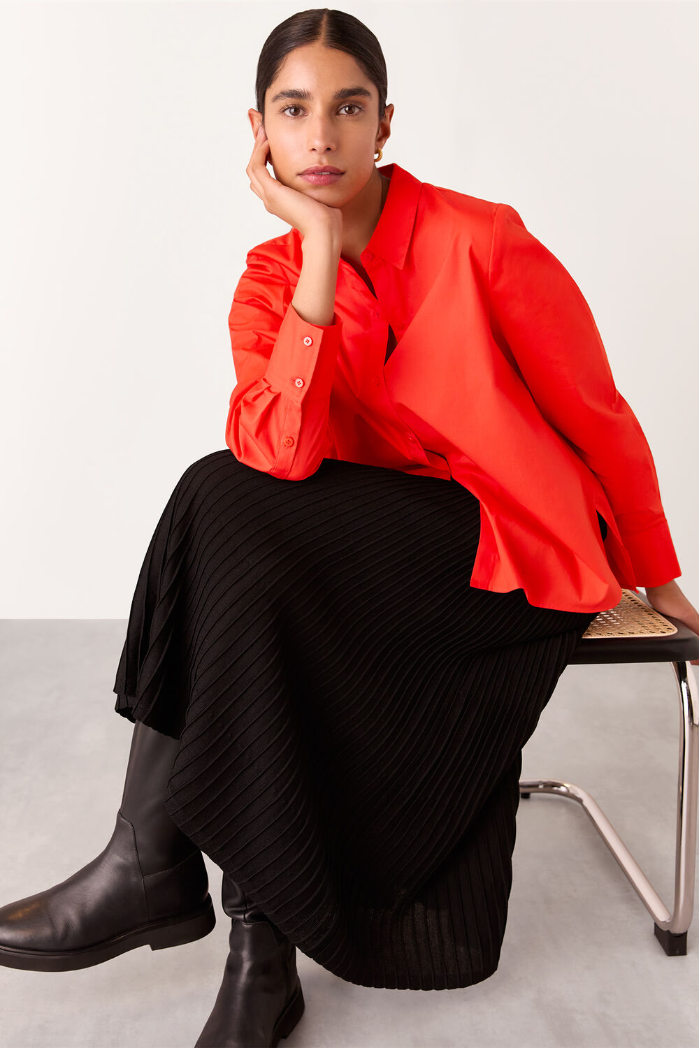 Boxy Relaxed Cotton Shirt